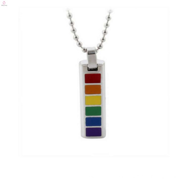 Neue Design Modeschmuck Edelstahl Infinity Halskette Regenbogen Halskette